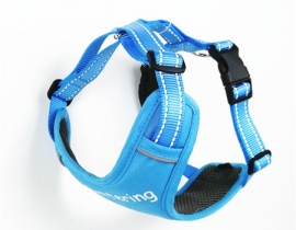 06049 Reflective Sandwich Dog Harness Blue 