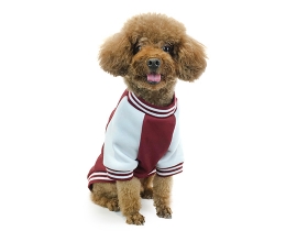 Thermal Transfer Pattern Baseball Shirt_Claret