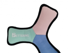 2022 New Design Indoor and Outdoor Tricolor Boomerang Dog Playing Toy