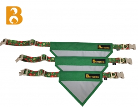 2023 Factory Manufacture Reflective Adjustable Buckle Bandana Dog Collar