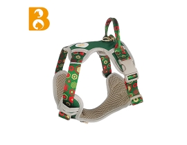 2023 Manufacture Customizable Adjustable Paded Print Dog Harness