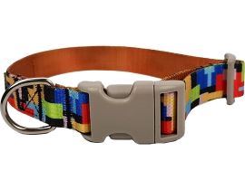 New Colorful Geometric Patterns Fashion Dog Collar Products