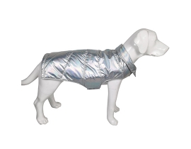 Stylish Sliver Dog Jacket New Design Winter Dog Coldproof Dog Coat Waterproof Outdoor Dog Clothes