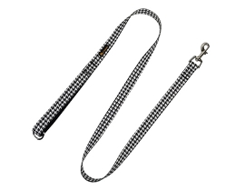 New Design Black White Checkerboard Dog Leash